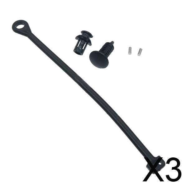 3xFuel Cap Retaining Strap Fuel Cap Tether for Audi A3 A5 Easy to Install straight line