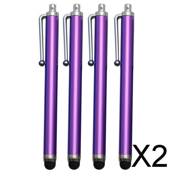 2x4pcs Universal Touch Screen Stylus High Sensitivity Capacitive Pen Purple