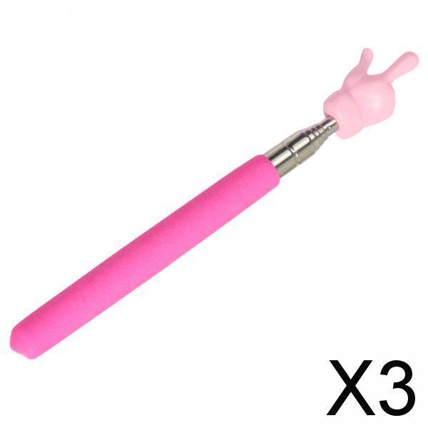 3xHand Pointer Accs Portable Teacher Pointer Finger Design for Home Whiteboard Pink