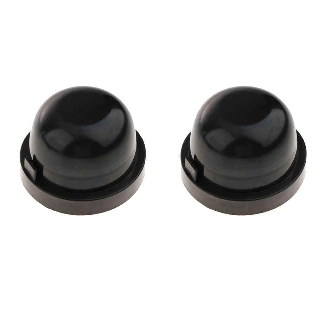 2x Universal HID LED Headlight Headlamp Dust Cover Light Cap Dustproof 75mm