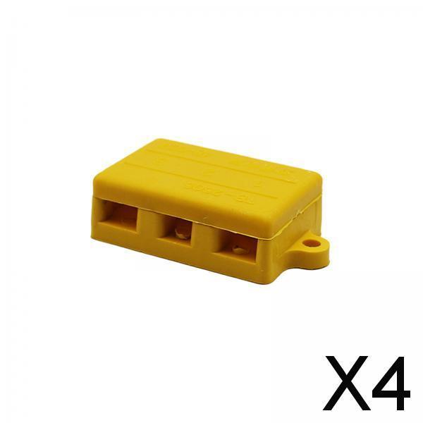 4xJunction Box Wire Connector Waterproof Cable Connectors Motor Controller Box 5.5cmx3.6cmx1.9cm 3 holes