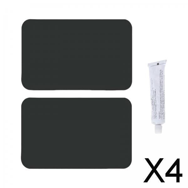 4xInflatable Boat Repair Kit Kayak PVC Repair Patches for Rubber Boat Tents
