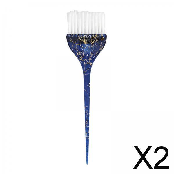 2xSalon Tinting Colours Tint Brush Bleach Mixing Blend for Hair Tint blue