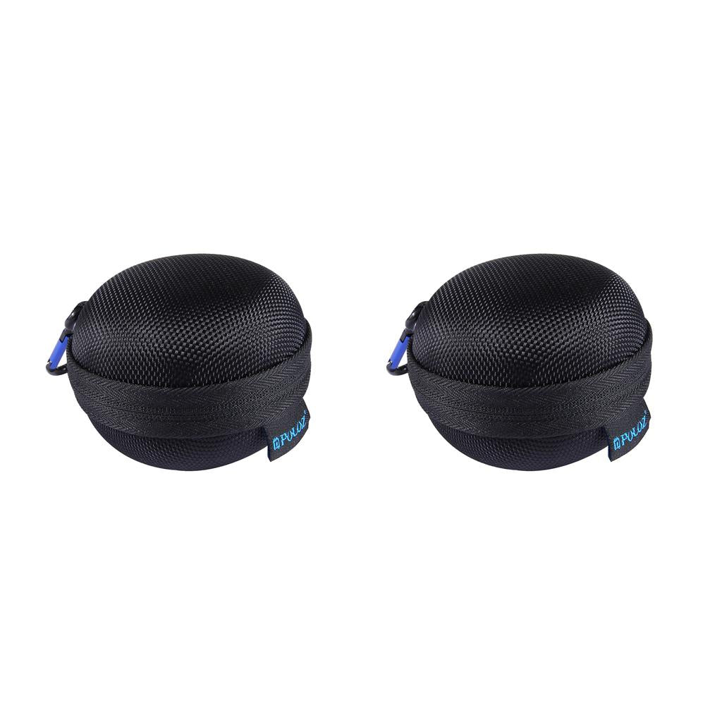 2 Pieces Round Storage Hard Case Organizer Box for 5S 4 Session
