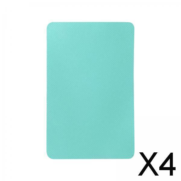 4xBoat Repair Patch 10cmx15cm PVC Repair Patches for Dinghy Raft Repair Tool Green