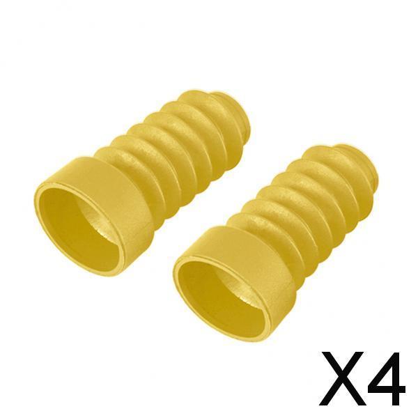 4xMotorcycle Rubber Fork Dust Cover Front Gaiters Boots For JOG50 JOG90 Yellow
