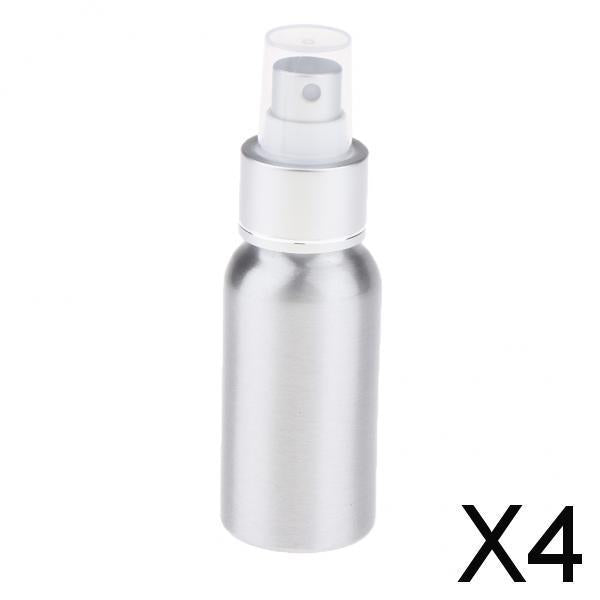 4xEmpty Pump Spray Bottle Perfume Atomizer Fine Mist Sprayer for Travel 50ml