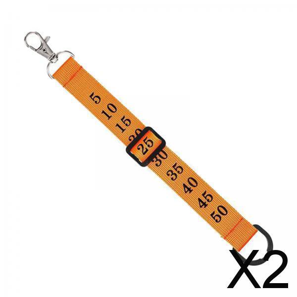 2xFootball Chain Clip Football Yard Markers for Men Direct Replacement Premium Orange