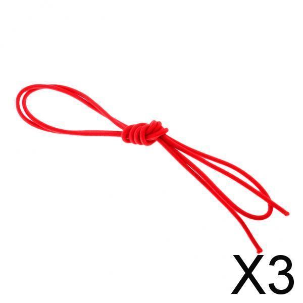 3x3mm Red Elastic Bungee Rope Shock Cord Tie Down Boats Trailers Kayak 1m