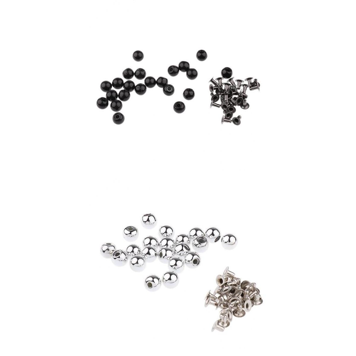 40 Sets Stylish Pearl Bead Rivet Studs Buttons for Garment Bag Accessories