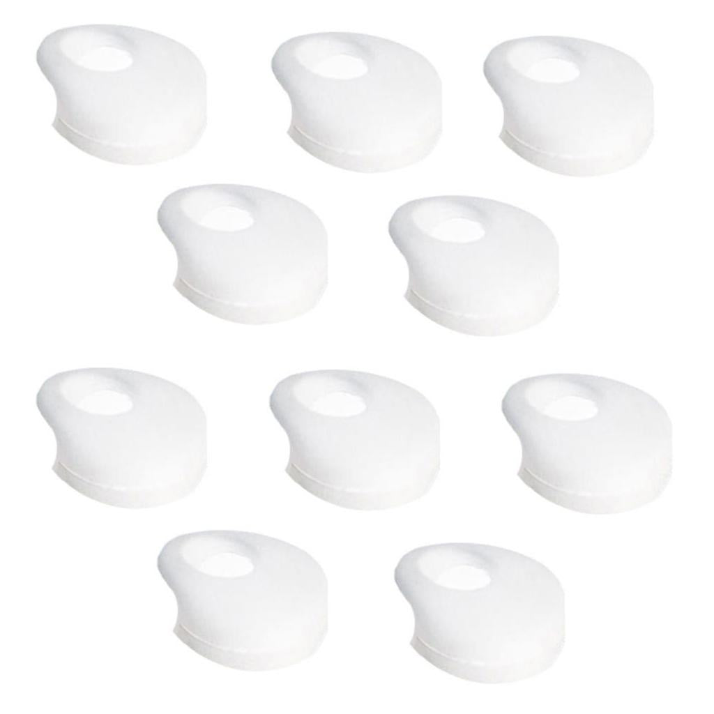 6x10 Pieces Earphone Earbuds Tips Caps Compatible with 12-14mm Headsets Semitransparent