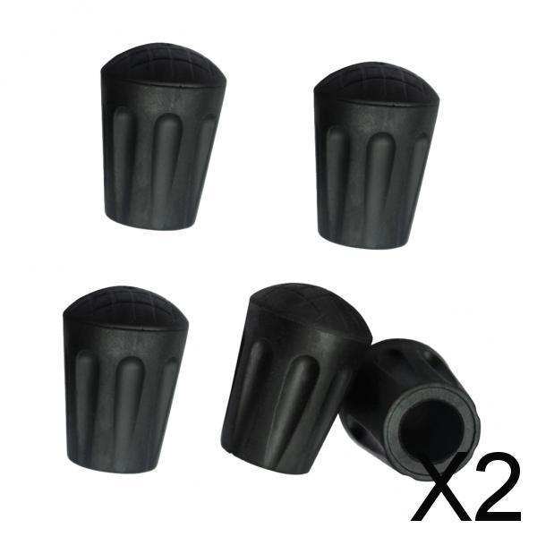 2x5pcs Trekking Pole Tips Walking Stick Cover Protector Climbing Gear D 30mm