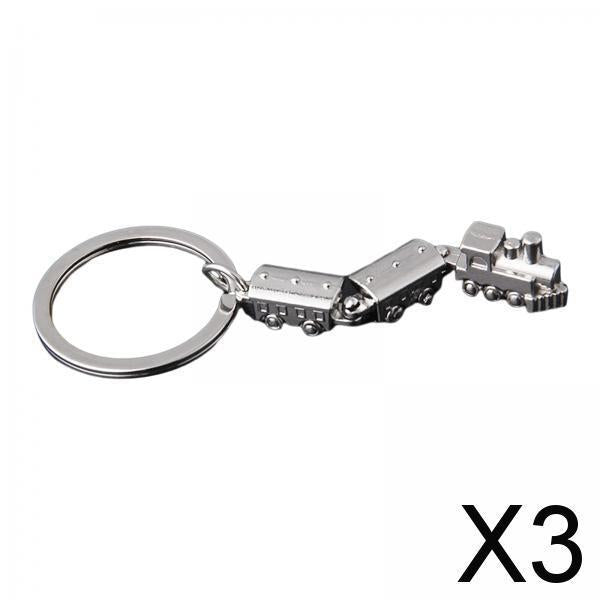 3xMini Train Keychain Key Holder Train Enthusiast Present Valentines Day Gifts