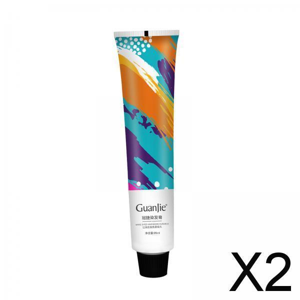 2x95ml Hair Dye Stylish Hair Color Shampoo for Birthday Halloween Cosplay