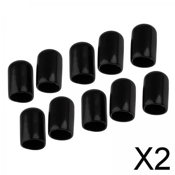 2x10 Pieces Cue Tips Cover Protector 10mm Replacement for Snooker Accessories