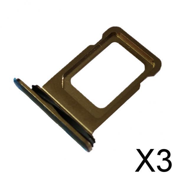 3xSIM Card Tray Slot Holder Replacement Part for iPhone11pro / 11proMax Gold