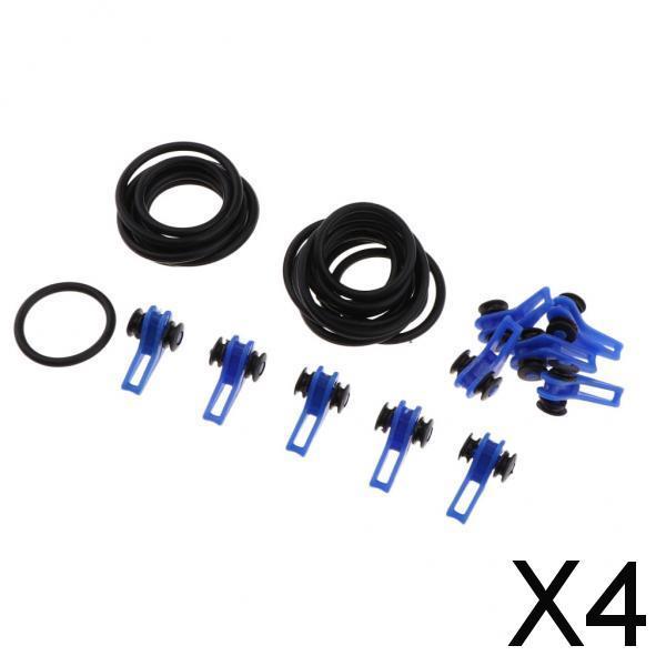 4x10pcs Fishing Rod Hook Keeper Hook Holder Blue
