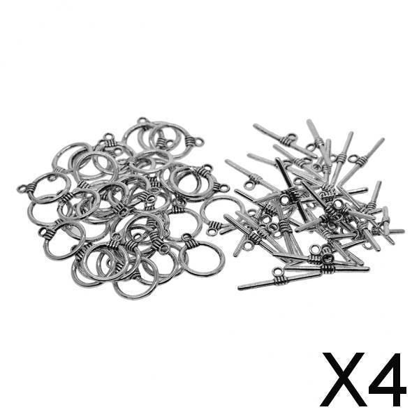 4x50 Set Toggle Clasp Pendant for Jewelry DIY Making Accessories
