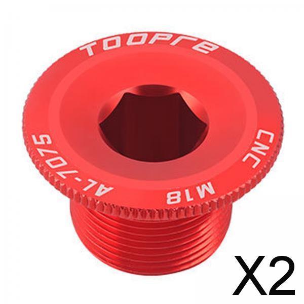 2xBike Crankset Screw MTB Mountain Road Bicycle Crank Arm Bolts Red