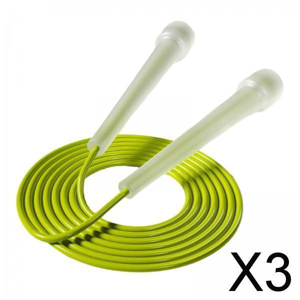 3xJump Rope for Kids Boys Girls Lightweight for Workout Outdoor Sports Fitness Green