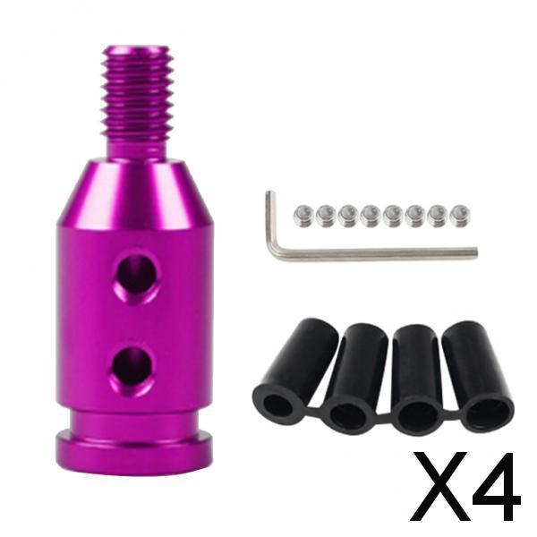 4xShift Knob Adapter for BMW/Mini Non Threaded Shifters 10x1.5mm Purple
