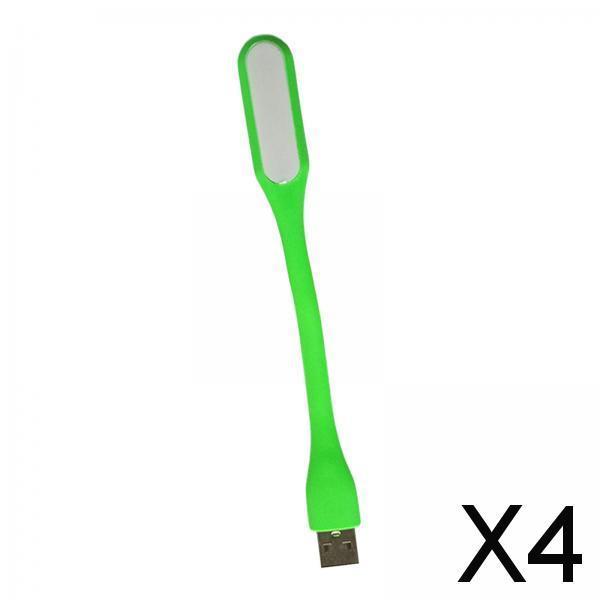 4xFlexible LED Light Lamp Portable Adjustable for Laptop Eye Care green