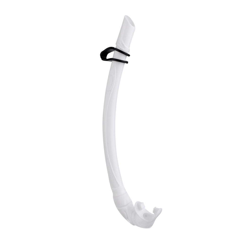 Silicone Roll Up Wet Snorkel for Underwater Scuba Diving Snorkeling white