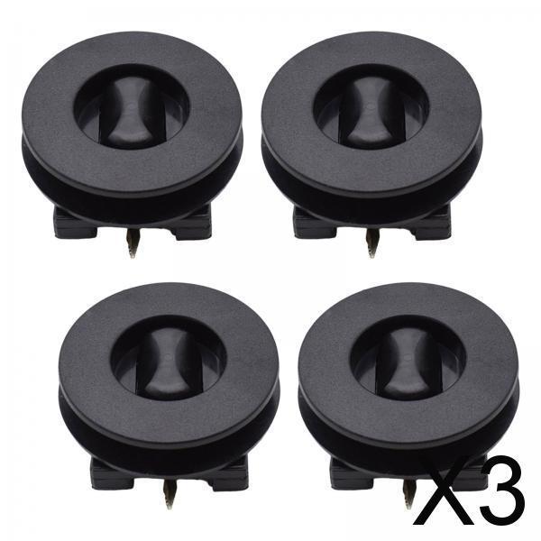 3x4x Car Carpet Clips Accessories Mat Retainer Carpet Non Slip Buckle Black