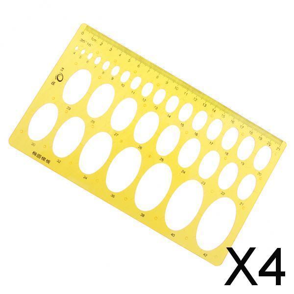 4xMultifunctional Drawing Template Ruler Painting Student School Supplies 2 #
