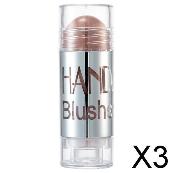 3xBlush Sticks Versatile Cheek Tint Makeup Shimmer for Cheeks Lips 02