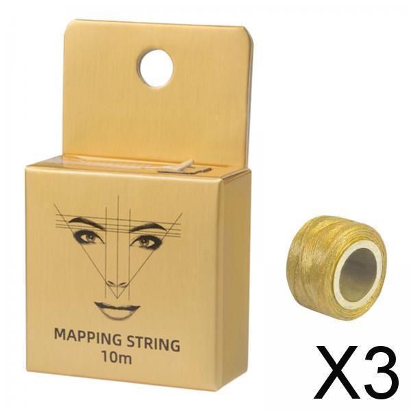 3xPre Inked Mapping String Easy to Draw Microblading String for Eyebrow Makeup