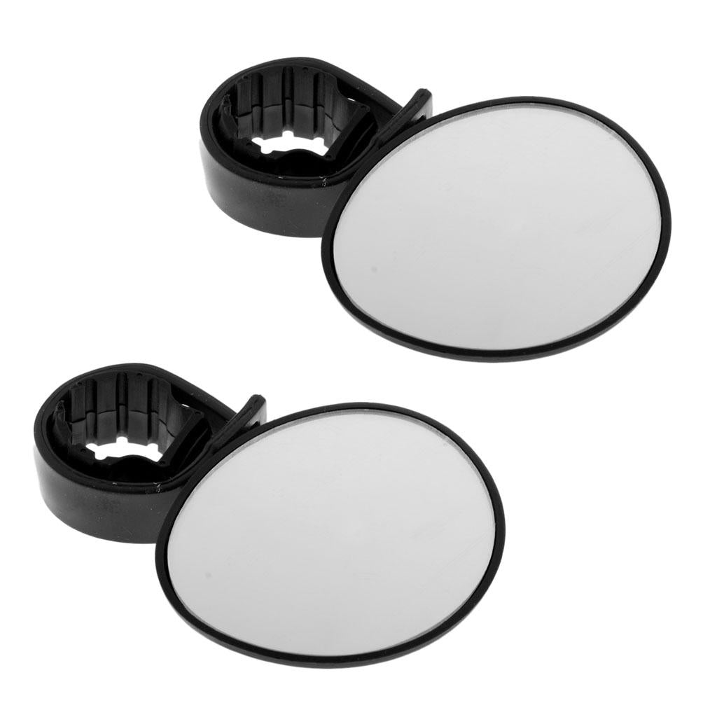 2Pcs Universal Cycling Handlebar Adjustable Rearview Mirror Mountain Bike