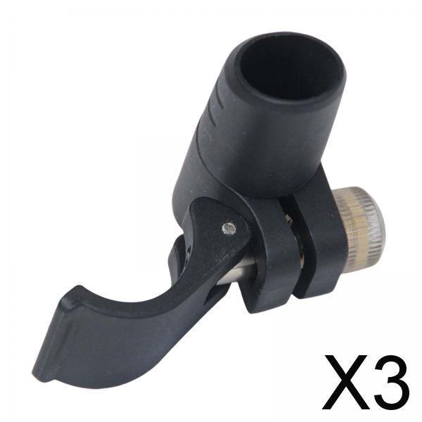 3xWalking Stick Lock Walking Pole Flip Lock Black for Snowshoeing Hiking 18 Oblique Caliber