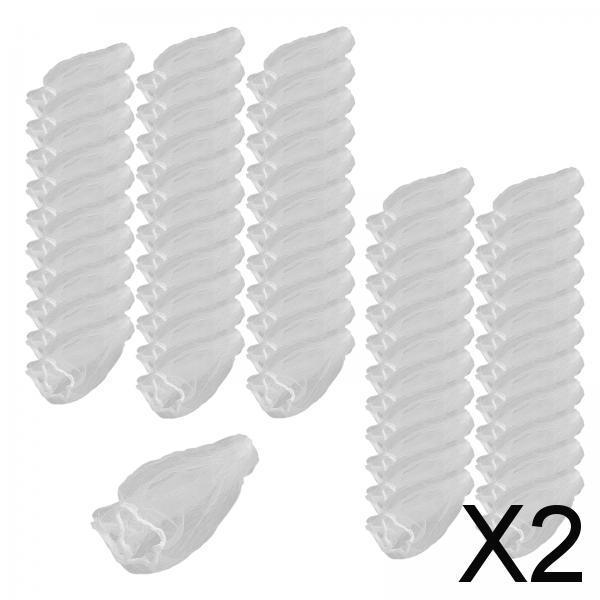 2x50Pcs Sink Strainer Net Bag Filter Net for Sink Drainage Kitchen Bathroom