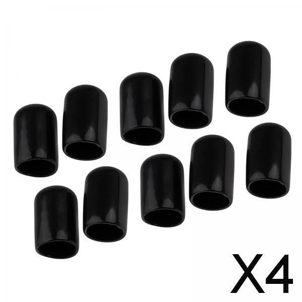 4x10 Pieces Cue Tips Cover Protector 10mm Replacement for Snooker Accessories