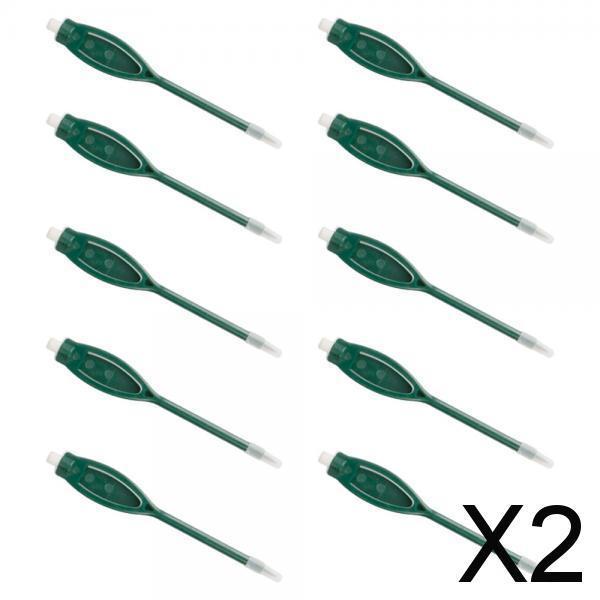2x10x Golf Pencils Bulk 2H Marker Pens for Wedding Writing Children's Drawing Green
