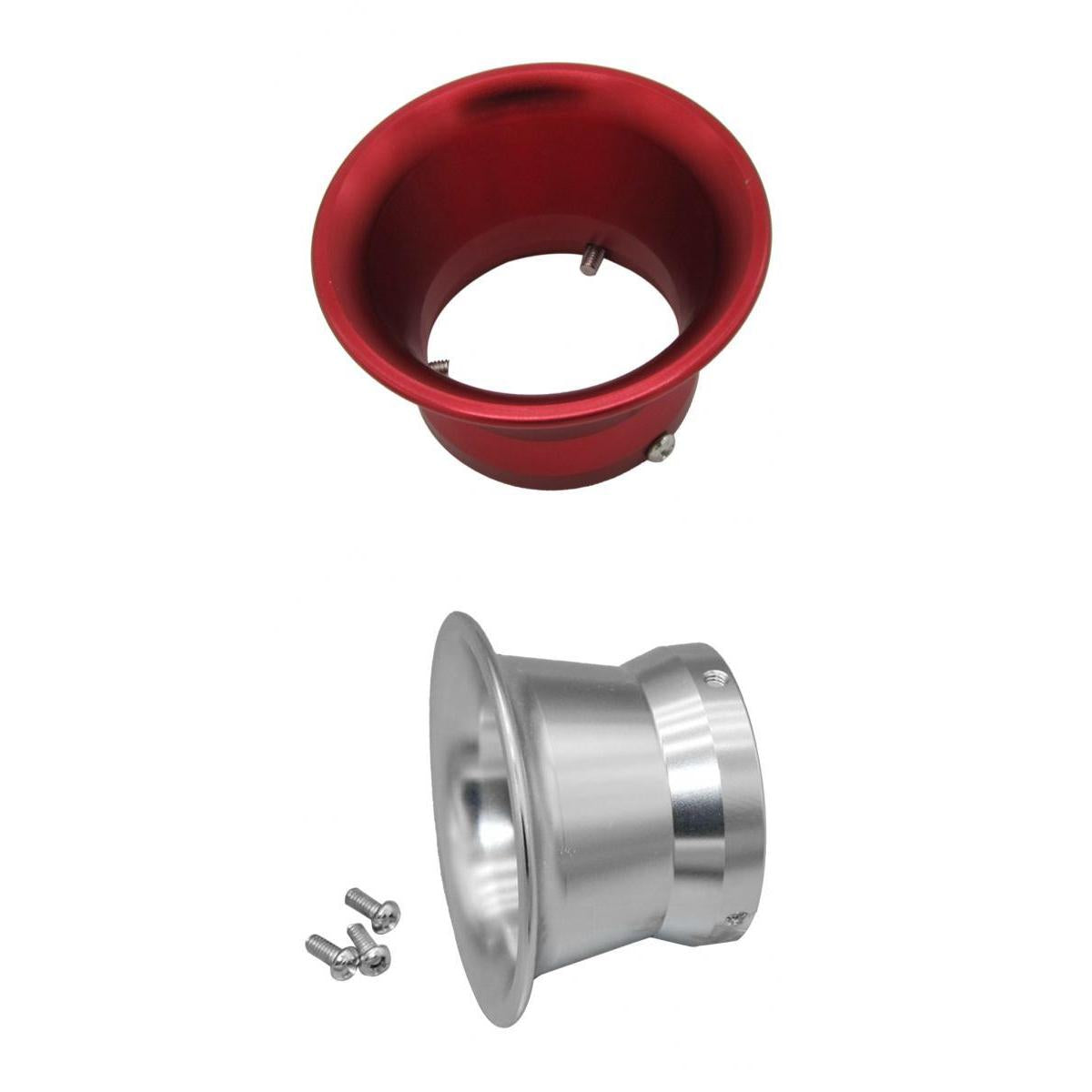 50mm Air Filter Interface Cup for 24/26/28/30mm Motorcycle Carb Red Silver