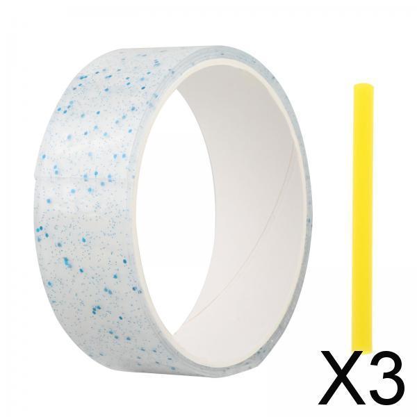 3xTransparent Glitter Nano Tape Picture Mount Tape Funny Blow Bubbles Balloons 1mx5cmx1mm Blue