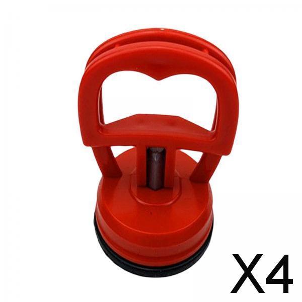 4xSuction Cup Dent Puller Powerful Handle Lifter for Car Body Dent Mirror Red