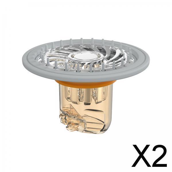 2xFloor Drain Core Toilet Laundry Bathroom Shower Kitchen Magnetic Drain Plug Brown
