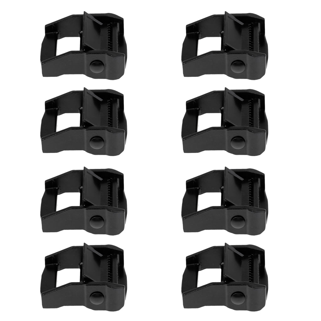 8 Pieces Kayak Canoe Carrier Cam Buckle Toggle Clip Strap Webbing Buckle
