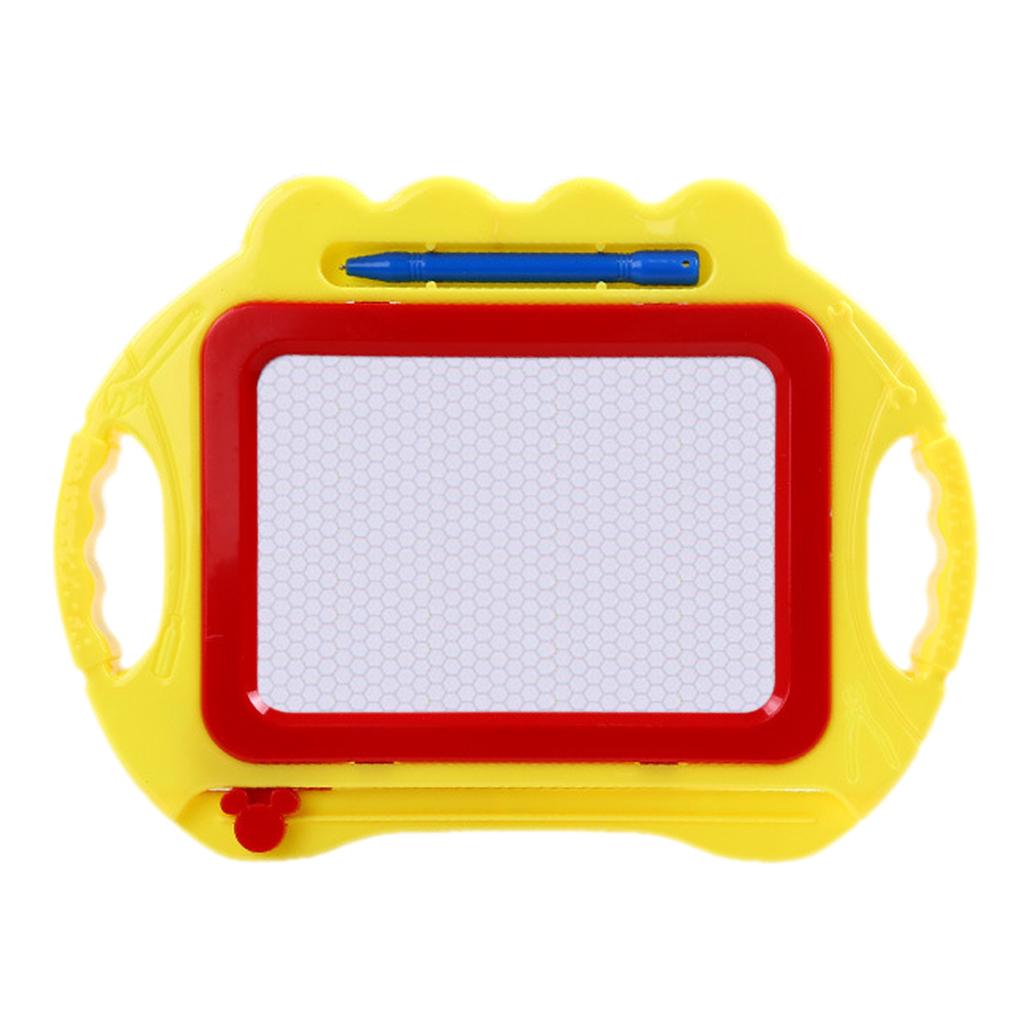Children's Magnetic Drawing Board Puzzle Early Education Toys Yellow