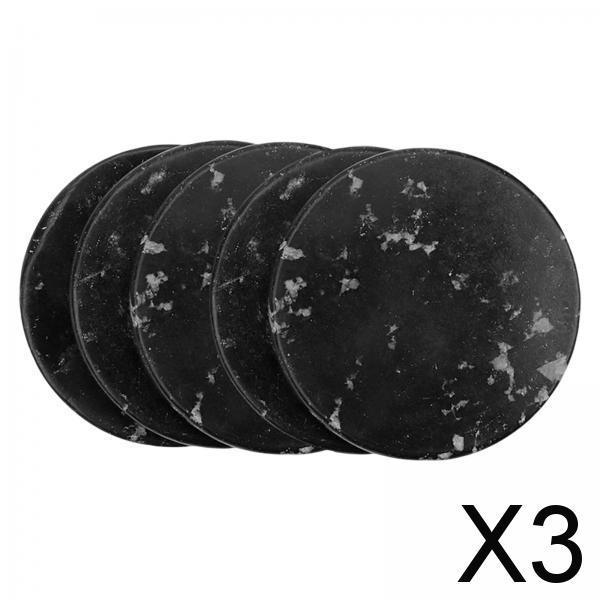3x5Pcs Eyelashes Extension Jade Stone Cosmetic Tool Glue Pallet Home Salon