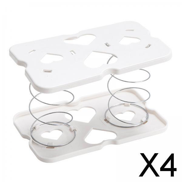 4xPlastic Spring Loaded Lifting Spring Tissue Holder for Family Toilet Bedroom
