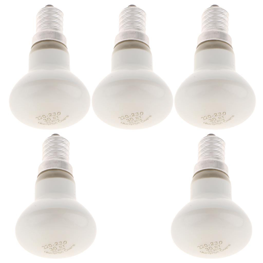 5-piece R39 Reflector Filament Spotlight Bulb Lamp SES E14 30W