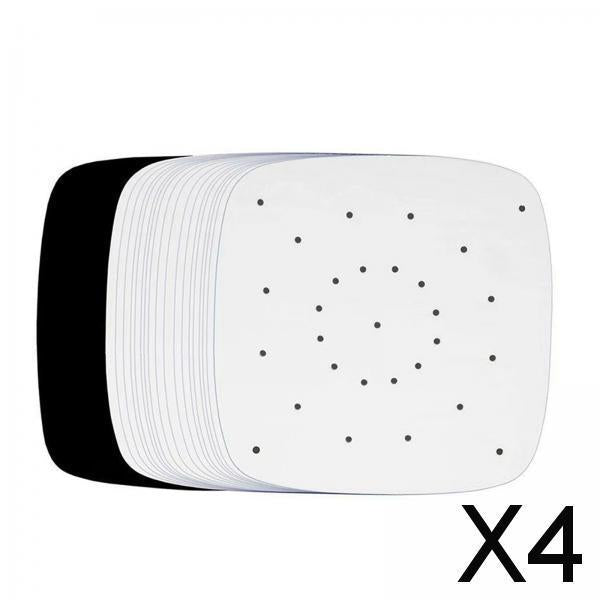 4xAir Fryer Lining Paper 100 Pack Perforated Parchment Steam Paper Square 18cm