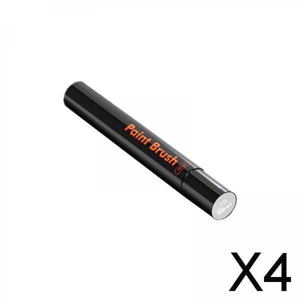 4xCar Touch up Paint Pen Accessory Scratch Remover Erase Car Scratches Durable Silver