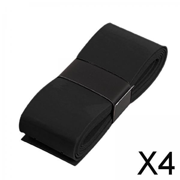 4xTennis Badminton Racket Wrap Tape Accessories Overgrip Grip Tape Handle Tape Black