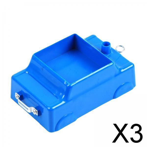 3xBlue Plastic Carriage Car Cart with Pulley Wheels for Physics Force & Motion