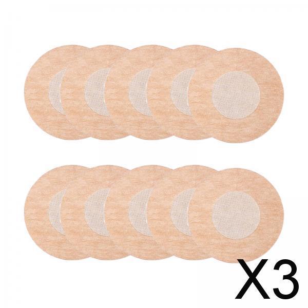 3xChest Pasties Underwear Flower Nipple Cover Petal for Women Dress round